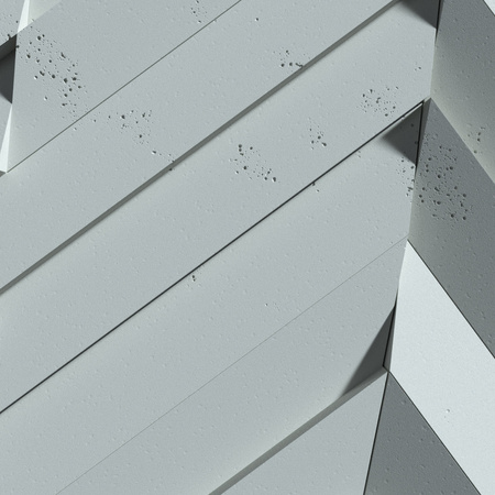 Płyta betonowa na ścianę 3D PB70A 1200x600x35, jasny błękit CL06; wzór A, beton architektoniczny