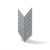 Płyta betonowa na ścianę 3D PB50 1156x600x20, szary S96, beton architektoniczny