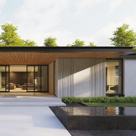 Płyta betonowa na ścianę 3D PB58 1350x560x34, jasnoszary S50, beton architektoniczny