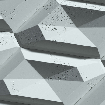 Płyta betonowa na ścianę 3D PB02 448x200x40, jasny błękit CL06, beton architektoniczny