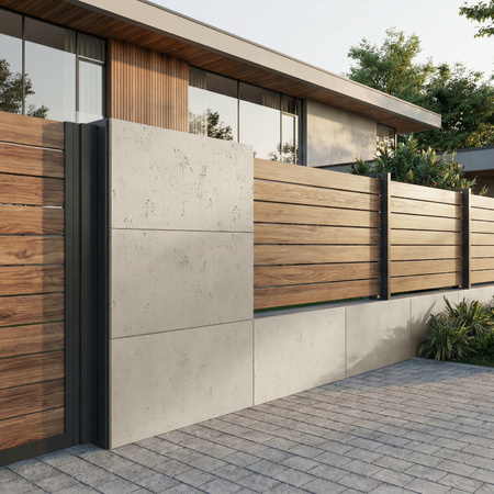 Płyta betonowa na ścianę 2D PA09 1200x600x10, kość słoniowa KS, beton architektoniczny