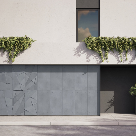 Płyta betonowa na ścianę 3D PB05A 1200x600x48, antracytowy B08, wzór A, beton architektoniczny