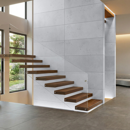 Płyta betonowa na ścianę 2D PA13 1500x600x20, szary S96, beton architektoniczny