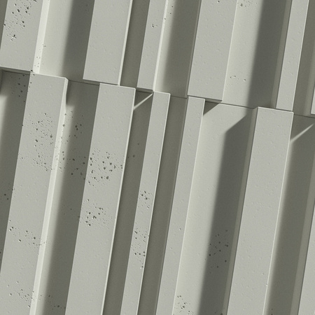 Płyta betonowa na ścianę 3D PB42 1350x600x30, pistacjowy CL08, beton architektoniczny