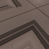 Płyta betonowa na ścianę 3D PB33A 1200x600x30, czekoladowy CL02; wzór A, beton architektoniczny