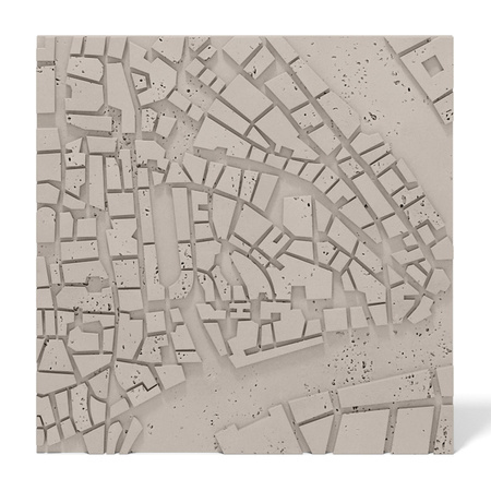 Płyta betonowa na ścianę 3D PB71C 600x600x22, kaszmirowy CL04, wzór C, beton architektoniczny