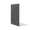 Płyta betonowa na ścianę 3D PB18 1200x600x38, czarny B15, beton architektoniczny