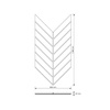 Płyta betonowa na ścianę 3D PB45 1188x600x25, kaszmirowy CL04, beton architektoniczny