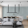 Płyta betonowa na ścianę 3D PB57 1350x460x30, jasny błękit CL06, beton architektoniczny