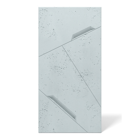 Płyta betonowa na ścianę 3D PB18 1200x600x38, jasny błękit CL06, beton architektoniczny