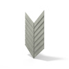 Płyta betonowa na ścianę 3D PB45 1188x600x25, zgaszona zieleń CL09, beton architektoniczny