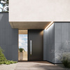 Płyta betonowa na ścianę 3D PB61 1350x500x37, antracytowy B08, beton architektoniczny