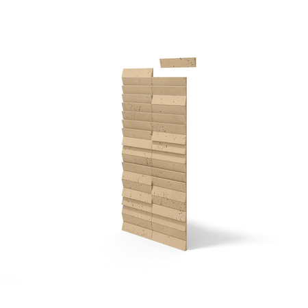 Płyta betonowa na ścianę 3D PB69 5x22,6x2, miodowy CL03, beton architektoniczny