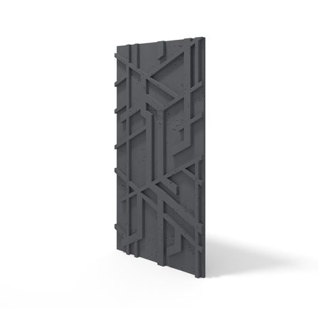 Płyta betonowa na ścianę 3D PB27 1200x600x35, czarny B15, beton architektoniczny