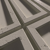 Płyta betonowa na ścianę 3D PB66A 1350x430x22, kaszmirowy CL04; wzór A, beton architektoniczny