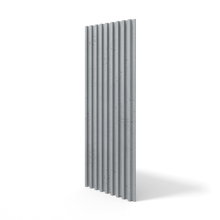 Płyta betonowa na ścianę 3D PB39 1350x490x30, szary S96, beton architektoniczny
