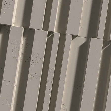 Płyta betonowa na ścianę 3D PB42 1350x600x30, kaszmirowy CL04, beton architektoniczny