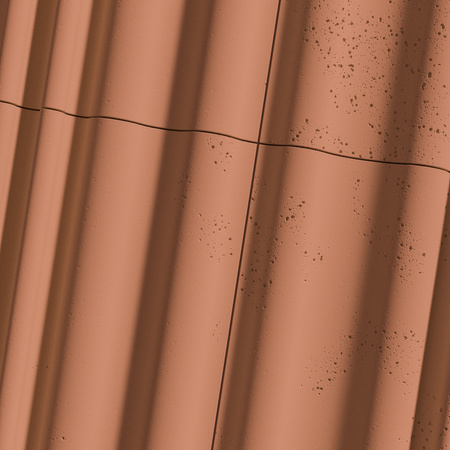Płyta betonowa na ścianę 3D PB58 1350x560x34, terakota CL01, beton architektoniczny