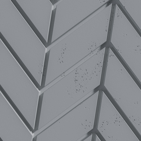 Płyta betonowa na ścianę 3D PB46 939x600x25, antracytowy B08, beton architektoniczny