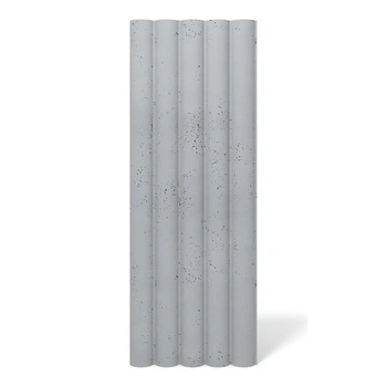 Płyta betonowa na ścianę 3D PB61 1350x500x37, szary S96, beton architektoniczny