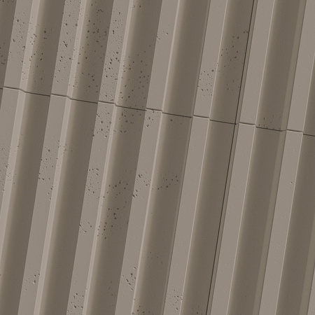 Płyta betonowa na ścianę 3D PB39 1350x490x30, szarobeżowy CL05, beton architektoniczny