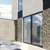 Płyta betonowa na ścianę 3D PB15 600x600x40, kość słoniowa KS, beton architektoniczny