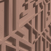 Płyta betonowa na ścianę 3D PB27 1200x600x35, brudny róż CL07, beton architektoniczny