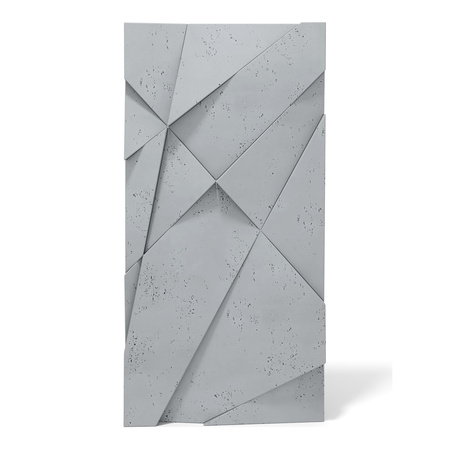 Płyta betonowa na ścianę 3D PB05A 1200x600x48, szary S96, wzór A, beton architektoniczny