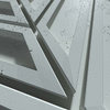 Płyta betonowa na ścianę 3D PB50 1156x600x20, jasny błękit CL06, beton architektoniczny