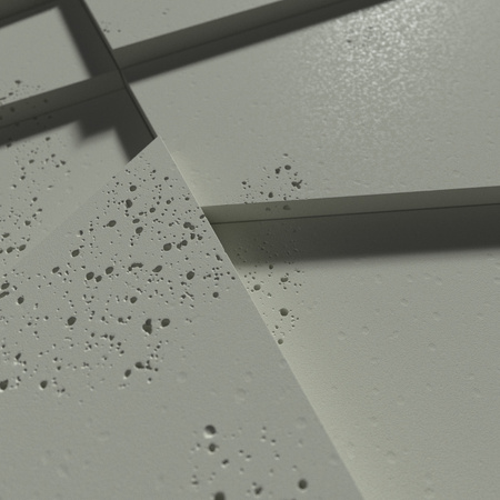Płyta betonowa na ścianę 3D PB09 1200x600x45, zgaszona zieleń CL09, beton architektoniczny