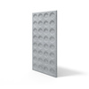 Płyta betonowa na ścianę 3D PB28 1200x600x30, szary S96, beton architektoniczny