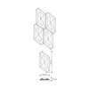 Płyta betonowa na ścianę 3D PB02 448x200x40, miodowy CL03, beton architektoniczny