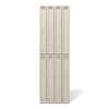 Płyta betonowa na ścianę 3D PB66A 1350x430x22, kość słoniowa KS; wzór A, beton architektoniczny