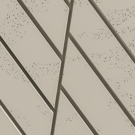 Płyta betonowa na ścianę 3D PB43 1210x500x25, kość słoniowa KS, beton architektoniczny