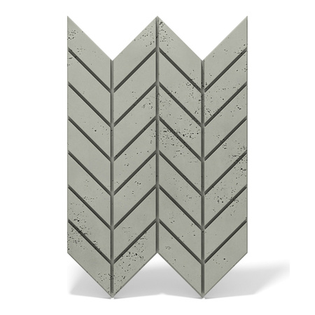 Płyta betonowa na ścianę 3D PB46 939x600x25, zgaszona zieleń CL09, beton architektoniczny