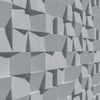 Płyta betonowa na ścianę 3D PB16 600x600x40, szary S96, beton architektoniczny