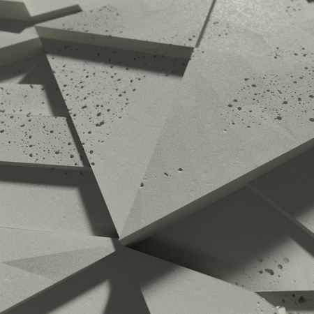 Płyta betonowa na ścianę 3D PB12 600x600x40, zgaszona zieleń CL09, beton architektoniczny