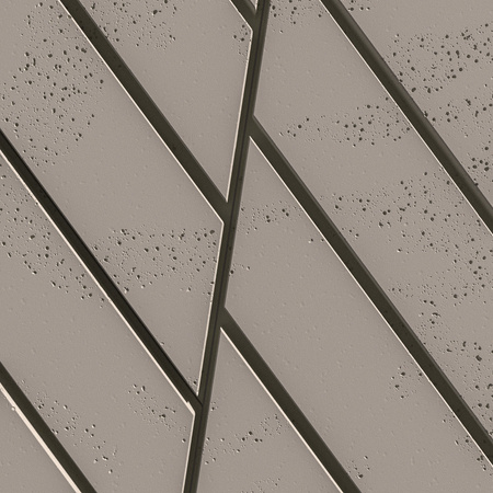 Płyta betonowa na ścianę 3D PB43 1210x500x25, kaszmirowy CL04, beton architektoniczny