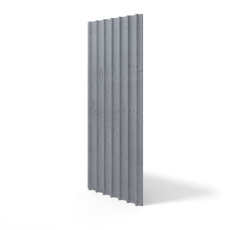 Płyta betonowa na ścianę 3D PB60 1350x520x35, antracytowy B08, beton architektoniczny