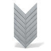 Płyta betonowa na ścianę 3D PB45 1188x600x25, szary S96, beton architektoniczny