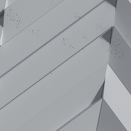 Płyta betonowa na ścianę 3D PB70A 1200x600x35, szary S96; wzór A, beton architektoniczny