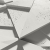 Płyta betonowa na ścianę 3D PB12 600x600x40, zgaszona biel B0, beton architektoniczny