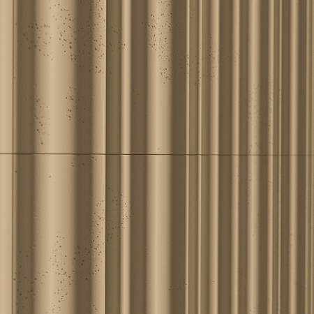 Płyta betonowa na ścianę 3D PB58 1350x560x34, miodowy CL03, beton architektoniczny