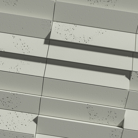 Płyta betonowa na ścianę 3D PB69 5x22,6x2, pistacjowy CL08, beton architektoniczny