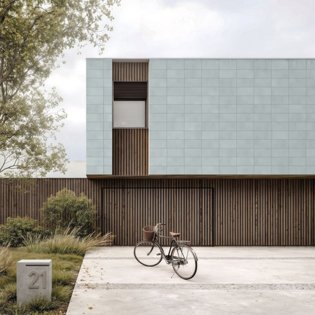 Płyta betonowa na ścianę 2D PA01 600x300x10, jasny błękit CL06, beton architektoniczny