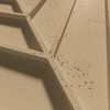 Płyta betonowa na ścianę 3D PB45 1188x600x25, miodowy CL03, beton architektoniczny