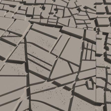 Płyta betonowa na ścianę 3D PB71F 600x600x22, kaszmirowy CL04, wzór F, beton architektoniczny
