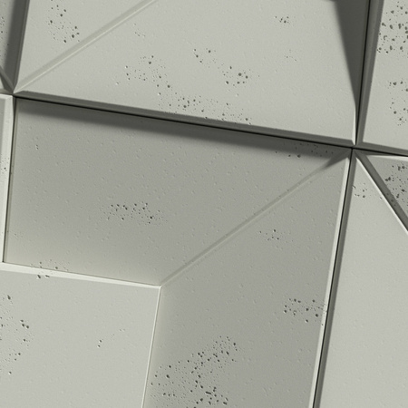 Płyta betonowa na ścianę 3D PB26B 600x600x45, pistacjowy CL08; wzór B, beton architektoniczny