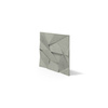 Płyta betonowa na ścianę 3D PB06 600x600x42, zgaszona zieleń CL09, beton architektoniczny