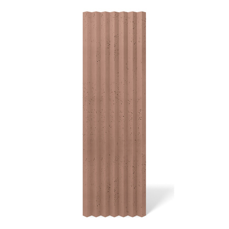 Płyta betonowa na ścianę 3D PB62 1350x480x35, brudny róż CL07, beton architektoniczny